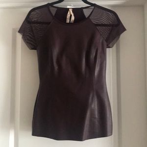 NWT Baileys 44 faux leather shirt